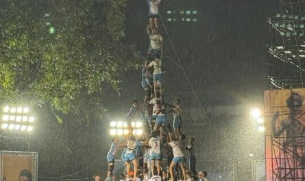 10 tier human pyramid in Mumbai India