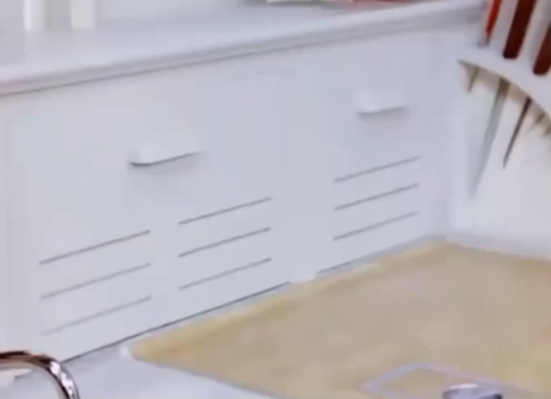 A clip from the 1949 video "A Step-Saving Kitchen" by the Bureau of Human Nutrition and Home Economics of the United States Department of Agriculture, illustrates kitchen design and construction techniques to promote both efficiency and comfort while working in the kitchen.