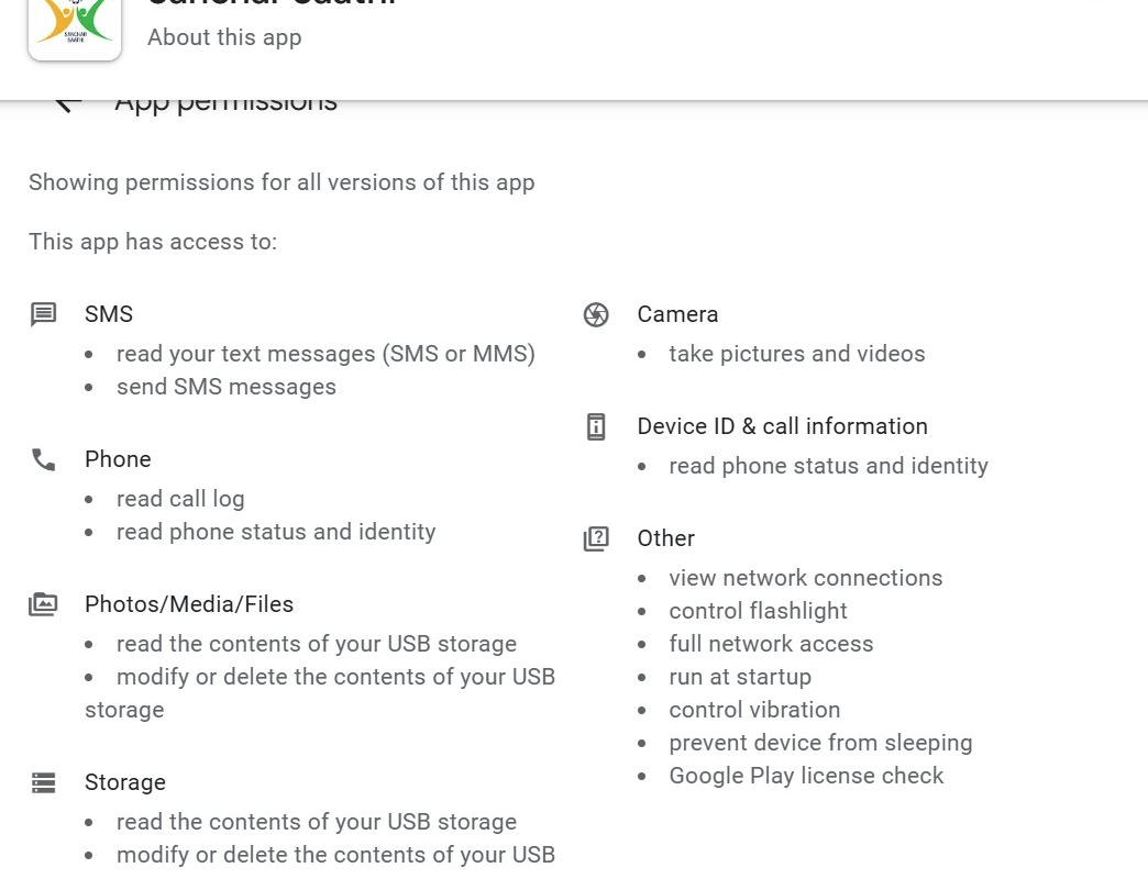A compulsory mandated app installed on every Indian citizen's new phone.
