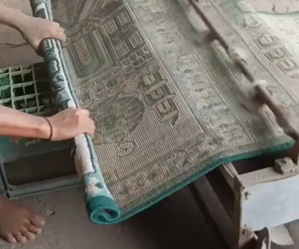 A machine for cleaning dust from carpets...