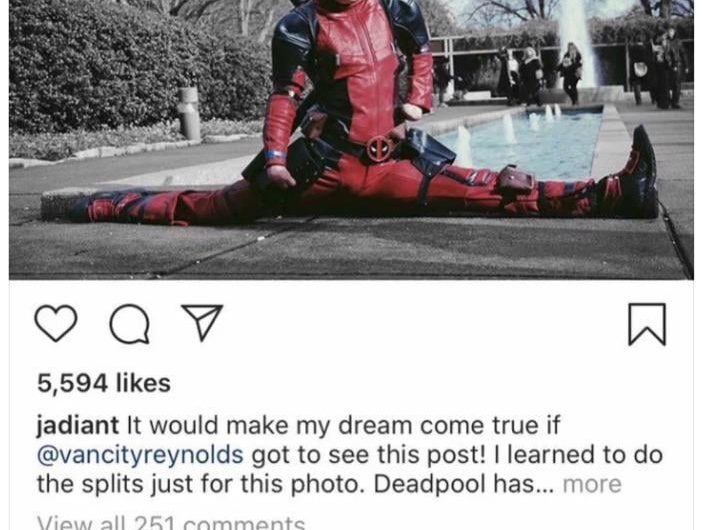 A reply from Ryan Reynolds to a burn victim. ,