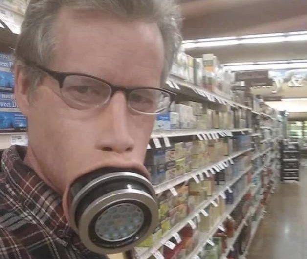 A special effects artist made a mask for himself during the pandemic, and it’s look super wild.