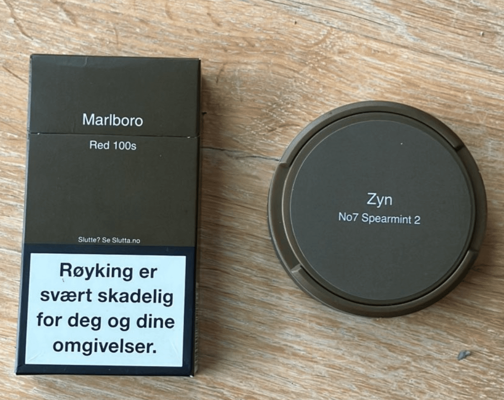 All nicotine products in Norway have to use the same standardized packaging