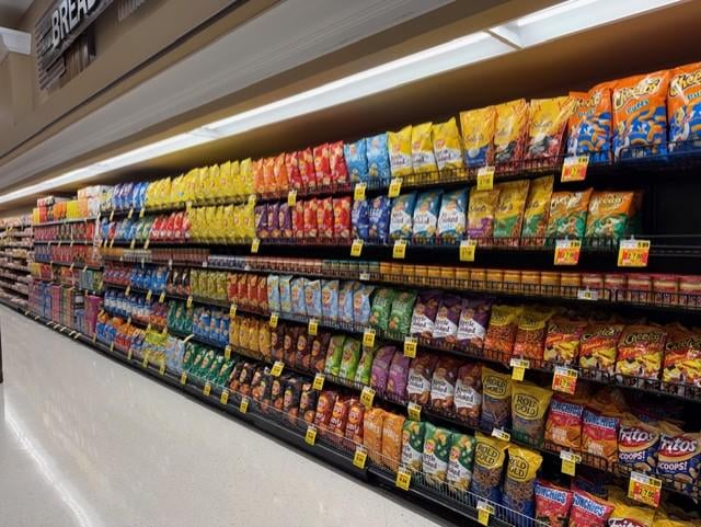 An entire aisle of perfectly "merchandised" product...so satisfying!
