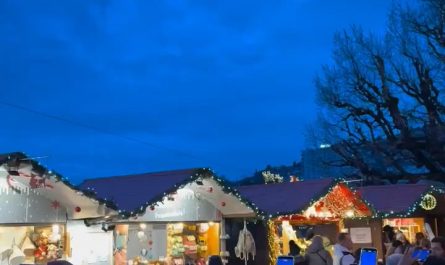 At the Christmas market in Switzerland