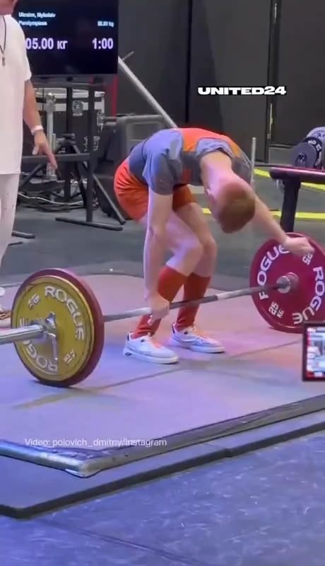 At the World Powerlifting Championships in Budapest, Ukrainian Dmytro Polovych set a world record in the deadlift among athletes with cerebral palsy