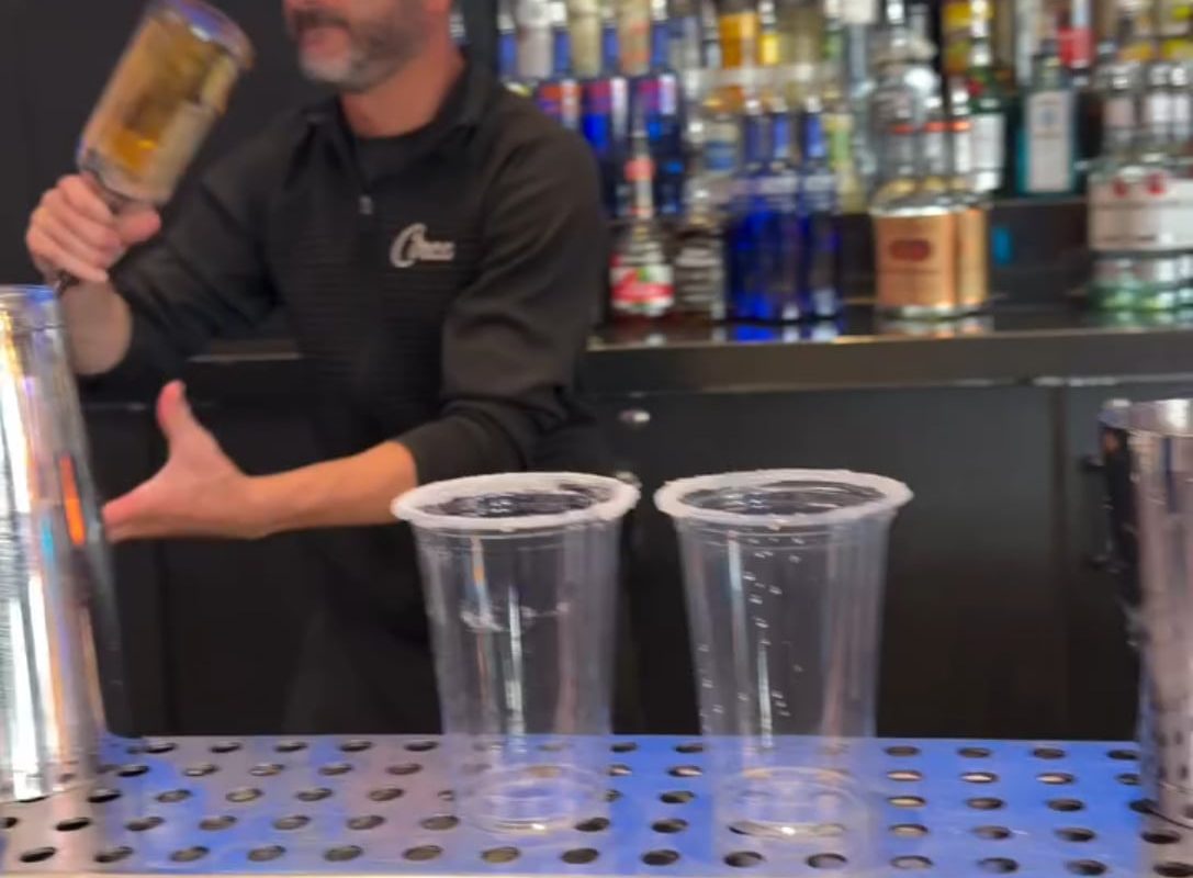 Bartender operating on a completely different level.