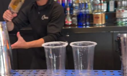 Bartender operating on a completely different level.