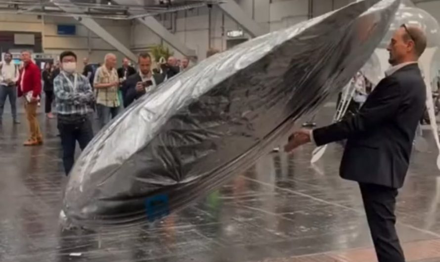 Biomimetic airships that look like flying animals (whale, jellyfish, bird) powered by helium and robotics.