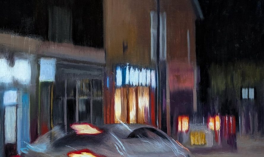 “Blurry Night” – my oil painting