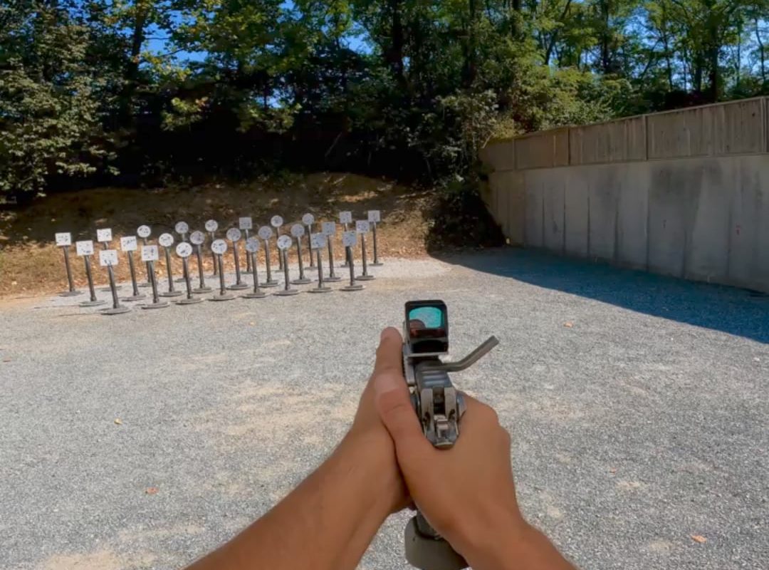 Bro knocked down 27 targets in 7.53 seconds. That's almost 4 targets per second