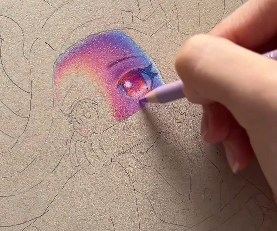 Colouring Nezuko [OC]