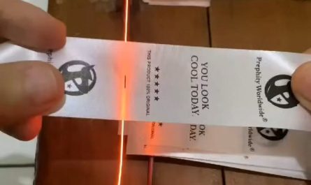 Cutting labels using only heated wire