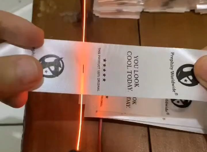 Cutting labels using only heated wire