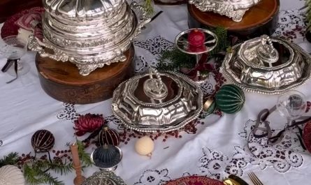 Does anyone else find satisfying how this antique tableware comes to life when food is placed on it?