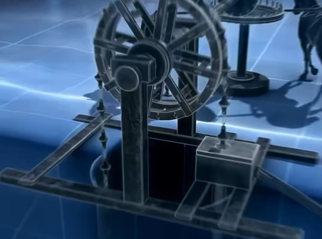 Drainage machines in Ancient Rome