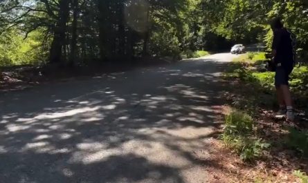 Dude bombs a hill hitting 72 mph