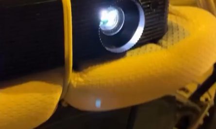 Dude puts a projector in his bike and projects a horse sidekick