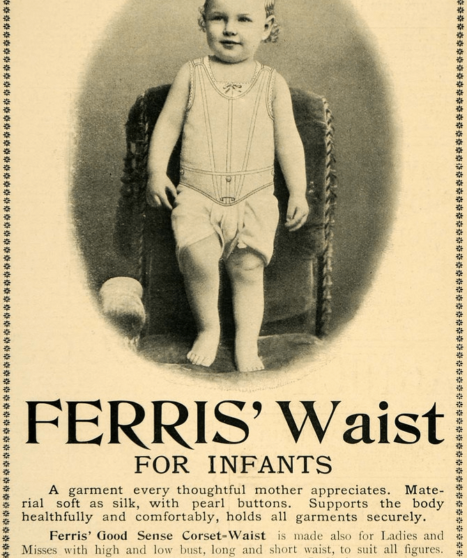 Early ad for baby corset, circa 1897/