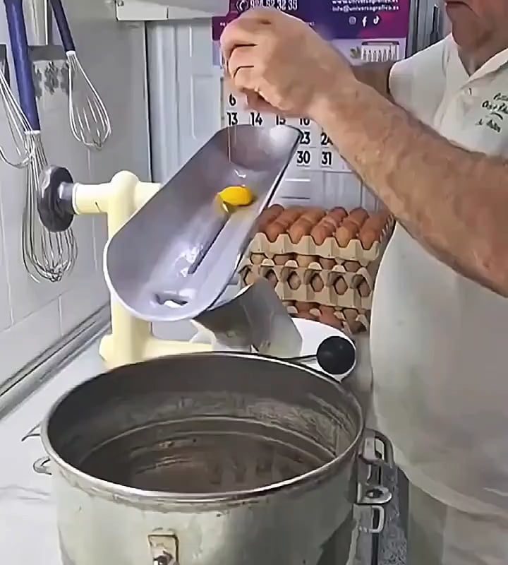 Egg yolk and egg white separator