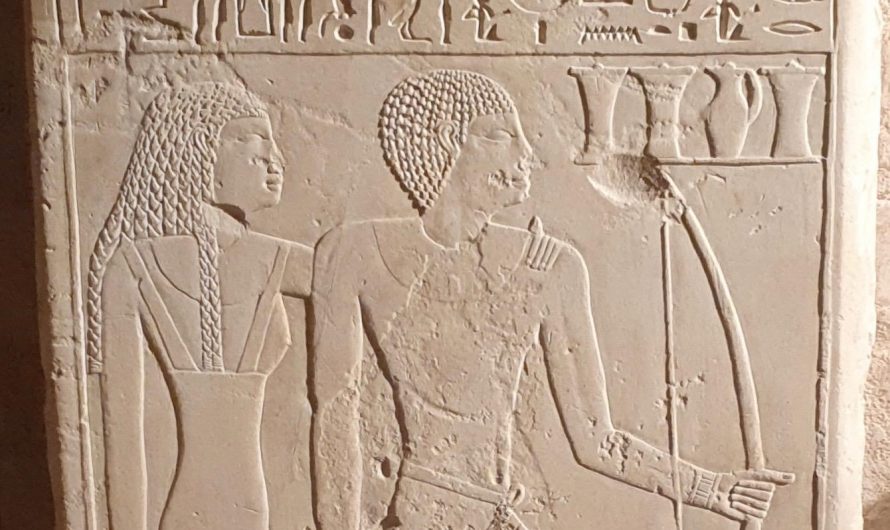 Egyptian stele written by kay/kughi recounting his service to the pharaoh by patrolling the western oases and tracking down fugitives.