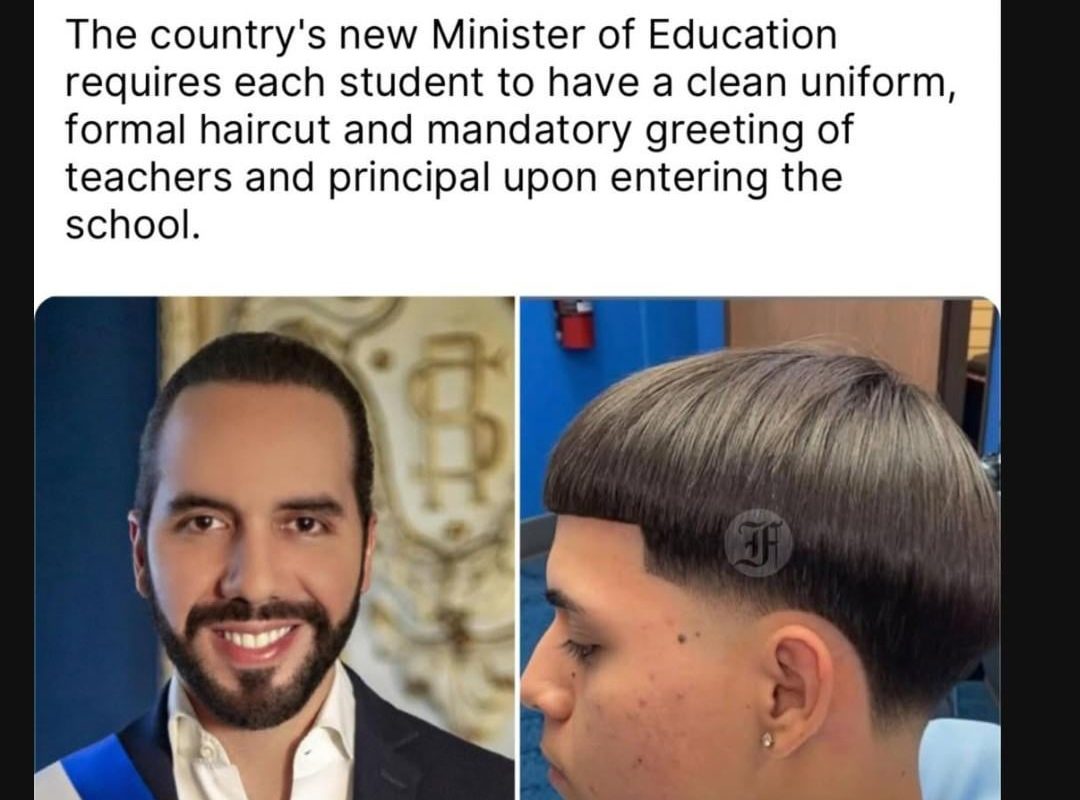 El Salvador president bans Edgar haircut