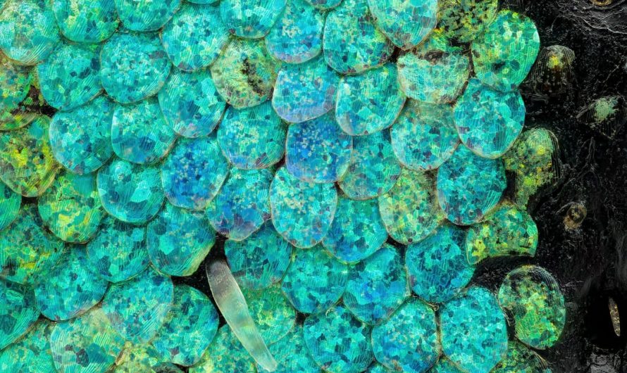 Extreme macro at 20x of a weevil scale