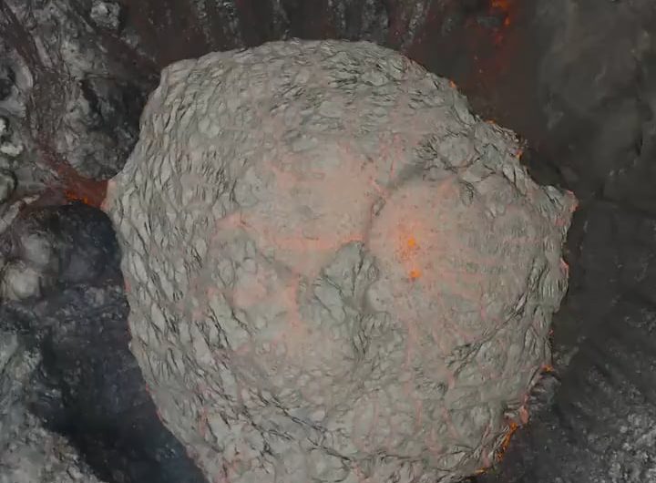 Fagradalsfjall volcano (specifically the Geldingadalir eruption site); hot enough to melt Gold, Silver, cast Iron and a host of other metals with ease.