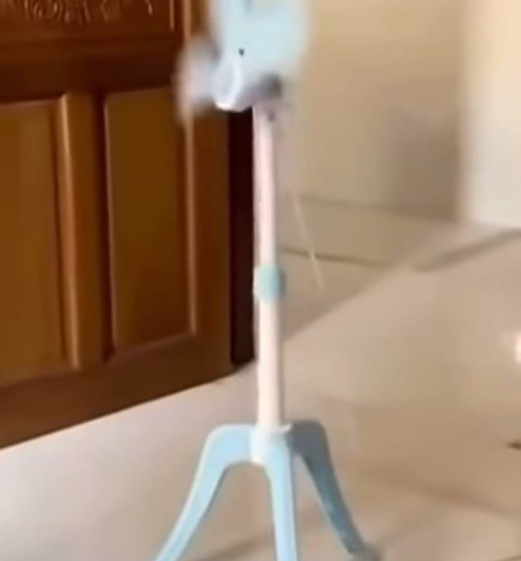 Fan exits after finishing its work in the room