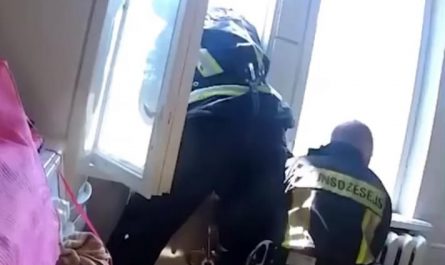 Firefighter catches suicide jumper mid air