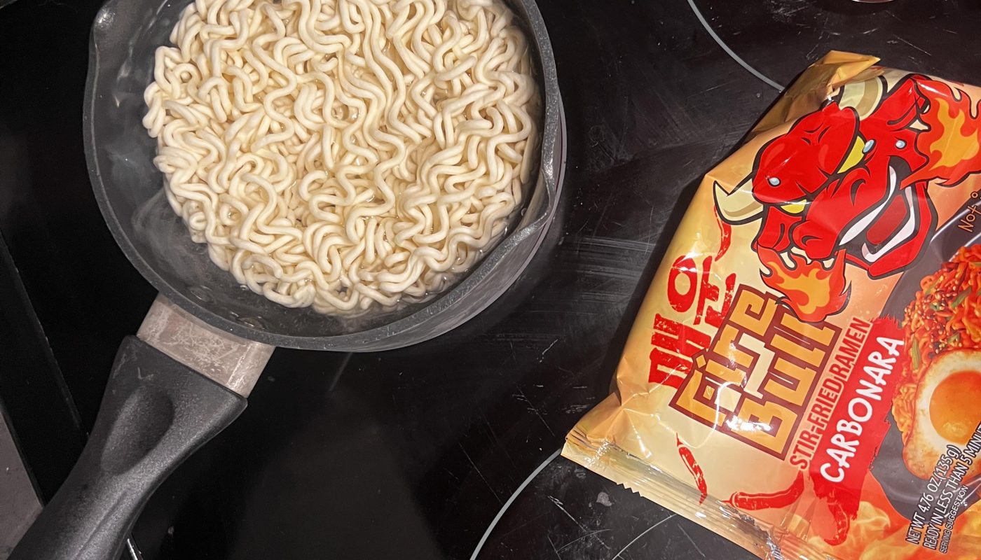 Fitment of non cooked round noodles