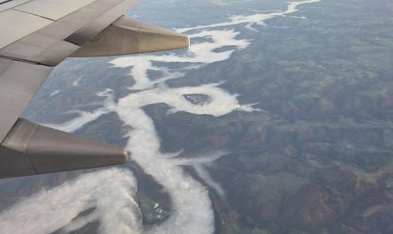 Fog filling in the valleys