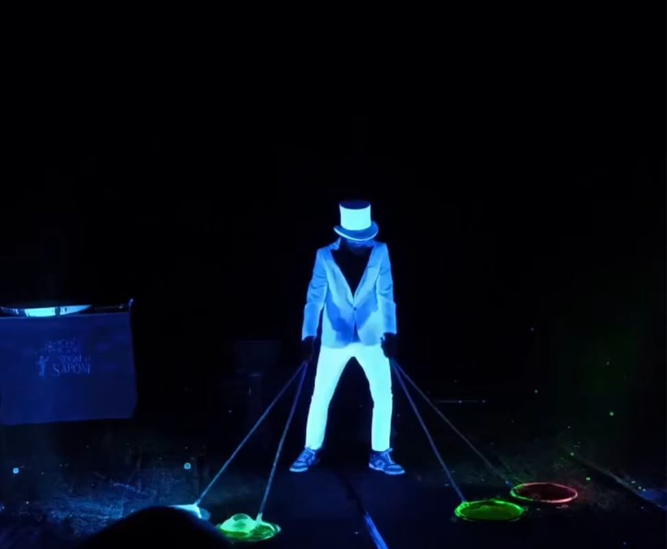 Glow in the dark Bubble Show