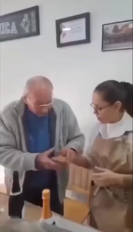 Grandpa, what are you doing?