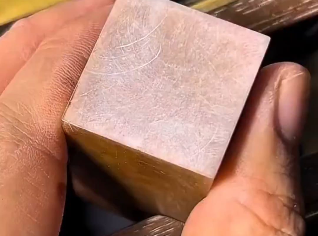Hand-engraving fine cross-hatching on a wooden block!