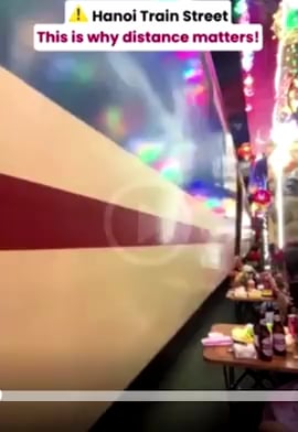 Hanoi’s popular train street