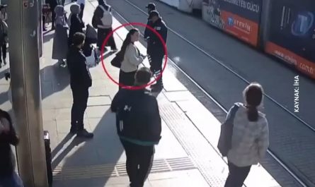 He Almost Got Crushed by a Tram - Unreal Last-Second Save!