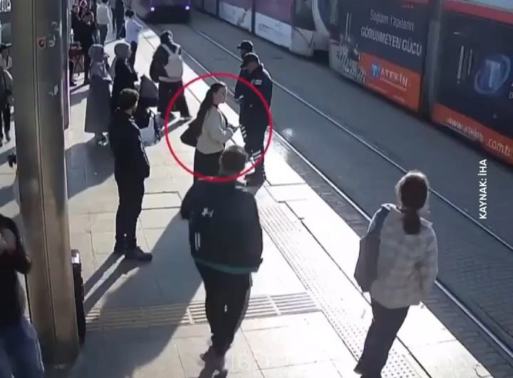 He Almost Got Crushed by a Tram – Unreal Last-Second Save!