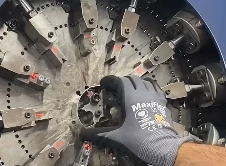 Holiday cookie cutting stencil machine