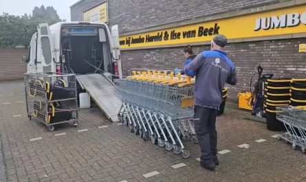 How shopping carts are cleaned in Europe