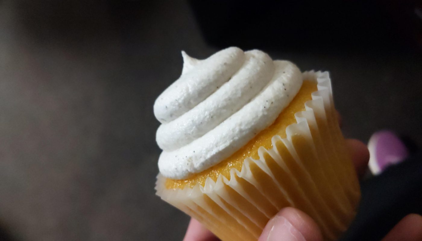 I ate a perfect vanilla bean cupcake