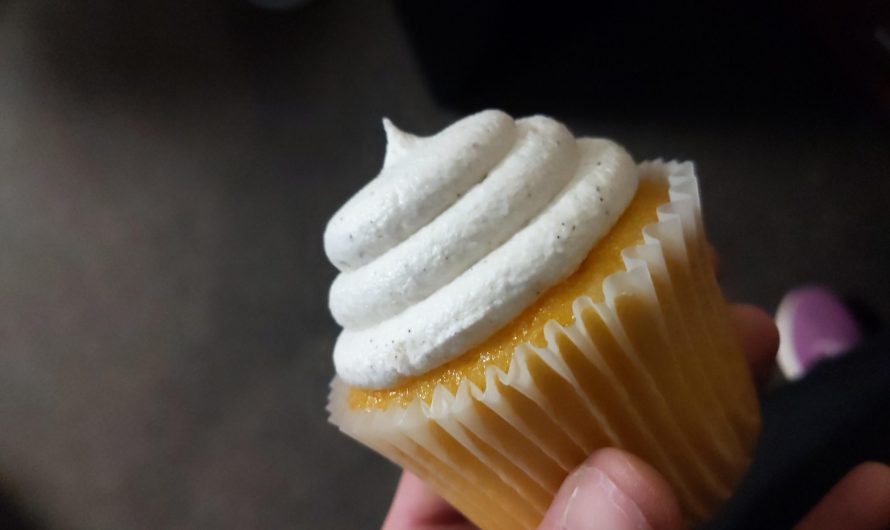 I ate a perfect vanilla bean cupcake