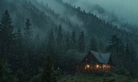 I tried to make the most aggressively cozy rain video possible. 8 hours in a deep forest cabin. What do you think is missing?