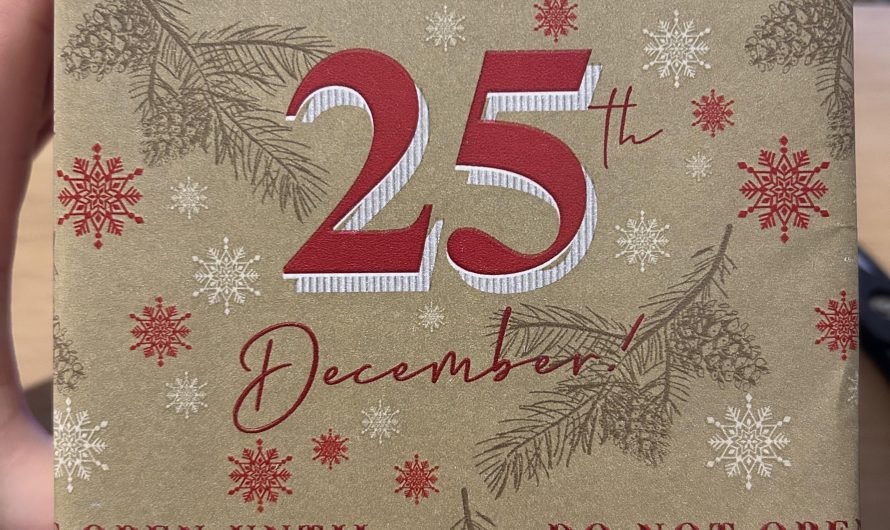 I wrapped a present and accidentally got the writing pretty much centred