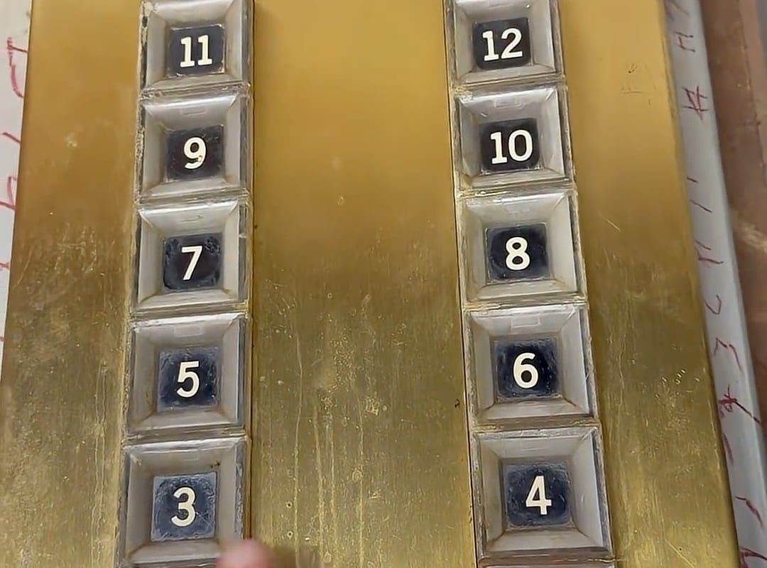 Inside antique touch sensitive elevator buttons made by Otis. These are primitive capacitive touch buttons and use neon tubes to activate.  These are at the elevator museum and somebody from another group said this belongs here because it is interesting as fuck.