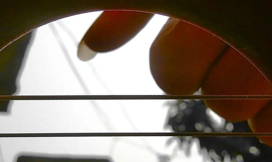 Interesting strings vibration demo when shutter speed of camera and string frequency match together.