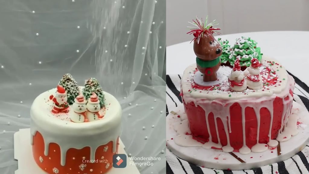 It's thag time of year again. I tried to make the cake on the left. How'd I do?