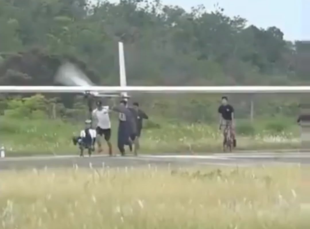 Japanese Students Built A Flying Bicycle That Actually Lifts Off The Ground Powered Only By Pedaling