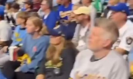 Karen at Dodgers vs Brewers NLCS threatens to call ICE on an Iraq war veteran