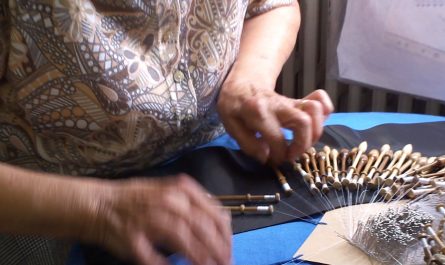 Lace maker in Bruges